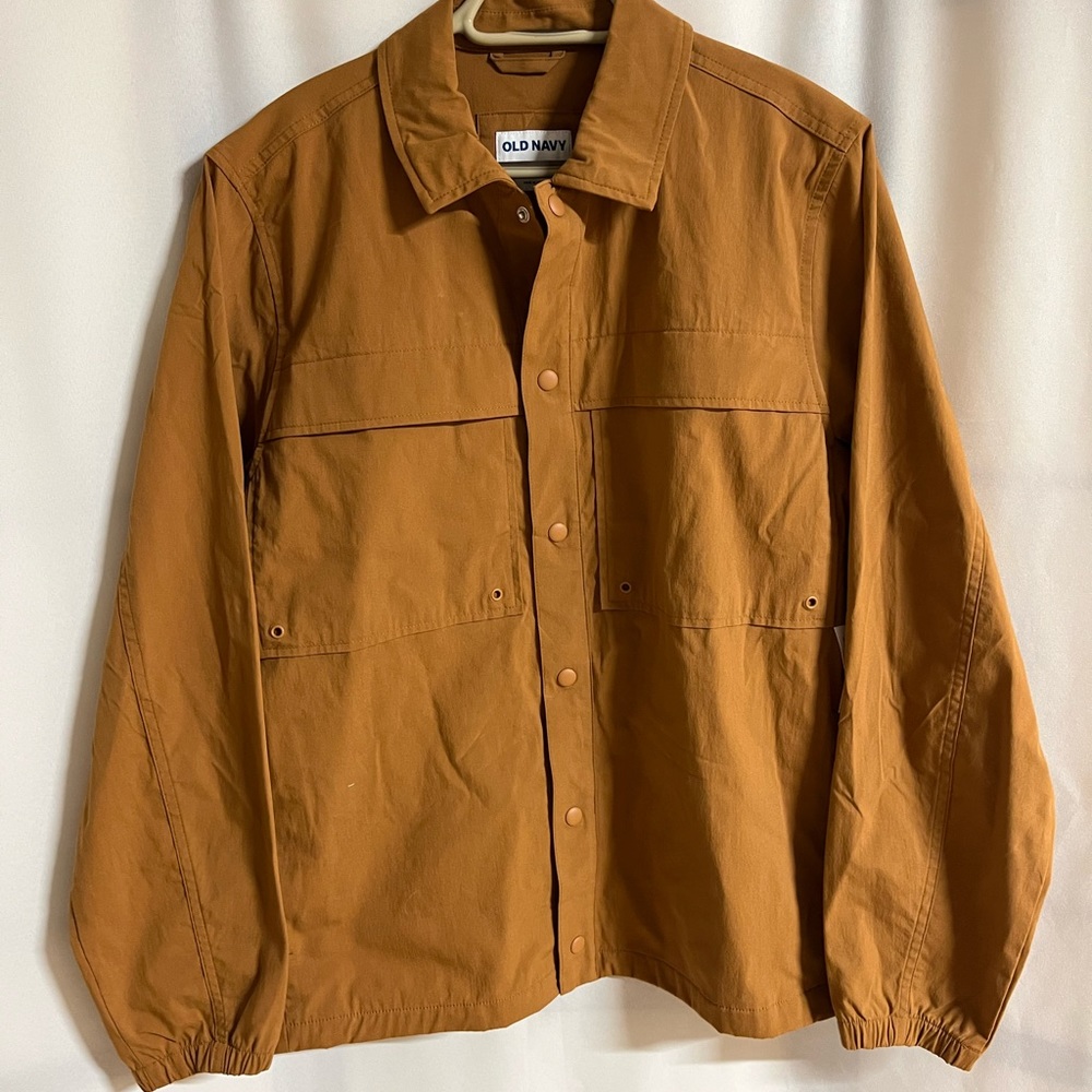 Old Navy Men’s Tan Cotton Utility Jacket Size M